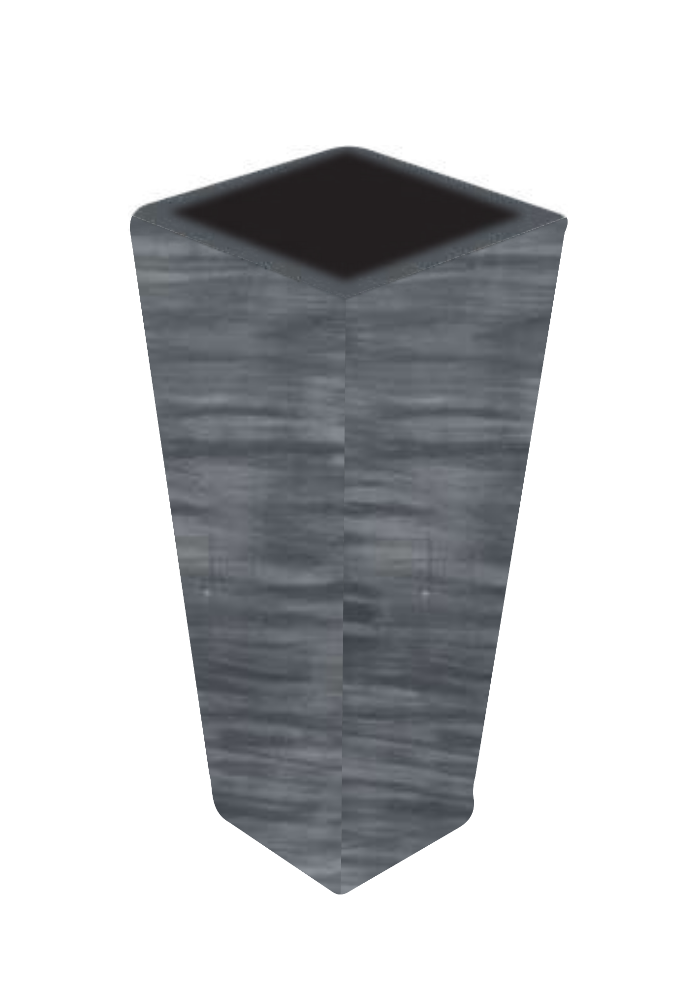 Tapered Square Planters - Antique Finish