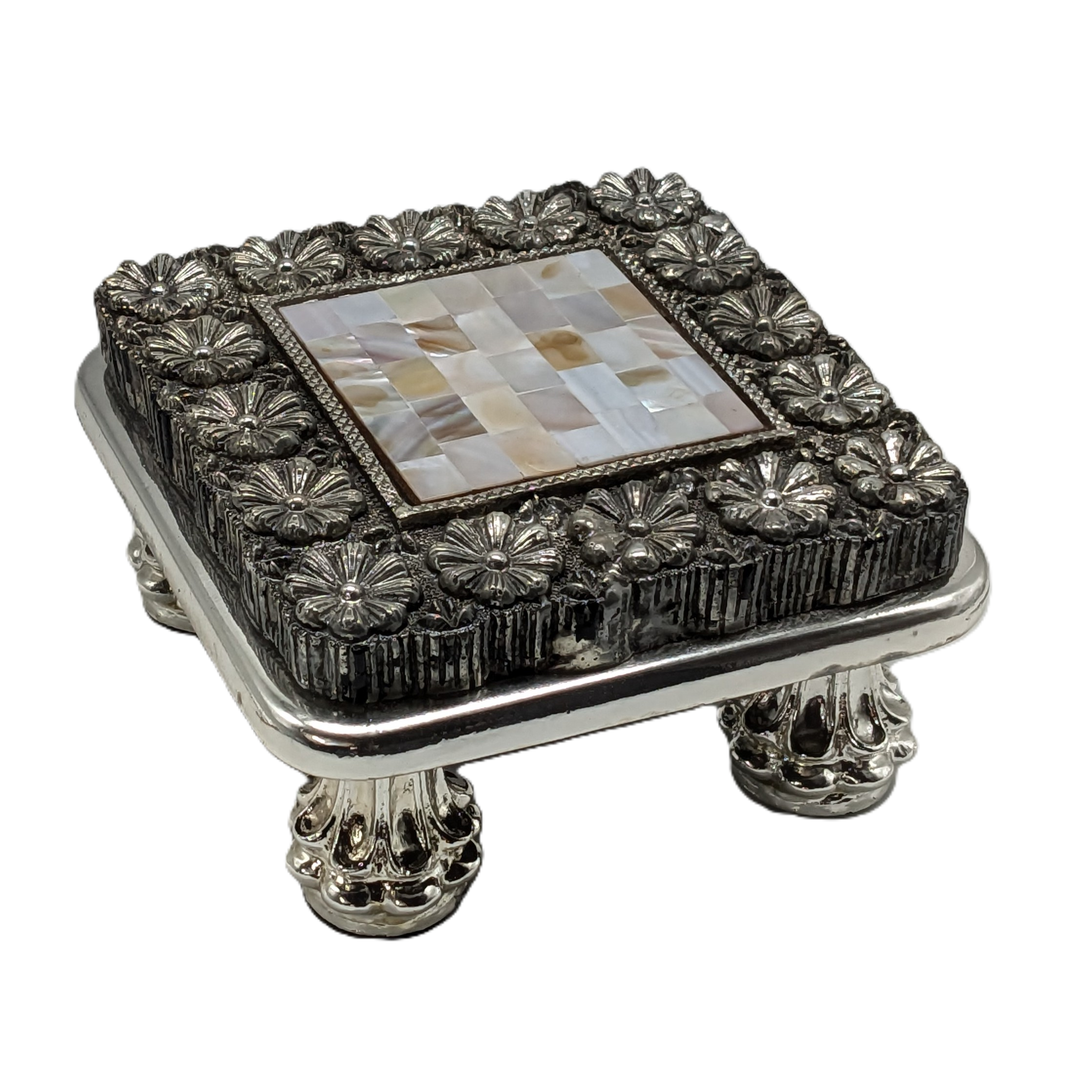 Silver Plated Ornate Riser