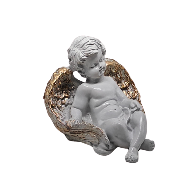 Sitting angel decor figurine